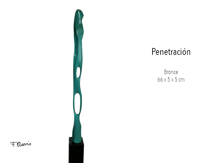 Escultura "Penetración" de Federico Osorio