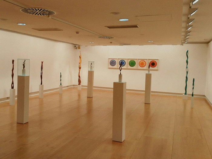 Vista de la exposición "Intemporales" de Federico Osorio