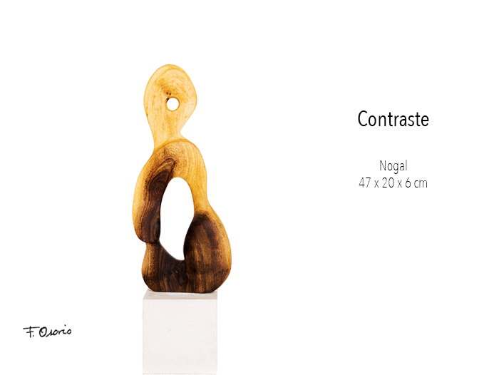 Escultura "Contraste" de Federico Osorio