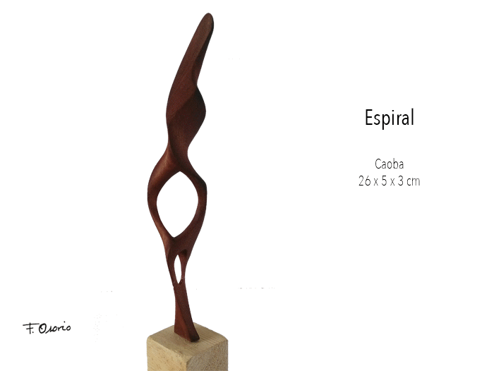 Escultura "Espiral" de Federico Osorio