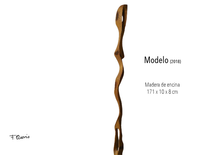 Modelo, escultura en bronce de Federico Osorio